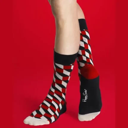 Ohuet puuvillasukat Happy Socks Optiset 1