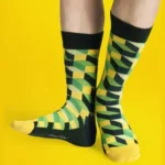 Ohuet puuvillasukat Happy Socks Optiset 5
