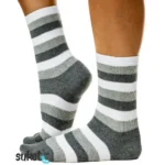 Kiristämättömät puuvillasukat - Raidat - Image 6