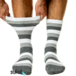 Kiristämättömät puuvillasukat - Raidat - Image 9