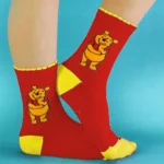 Ohuet puuvillasukat - Finnwear - Onnellinen Nalle Puh - Image 2